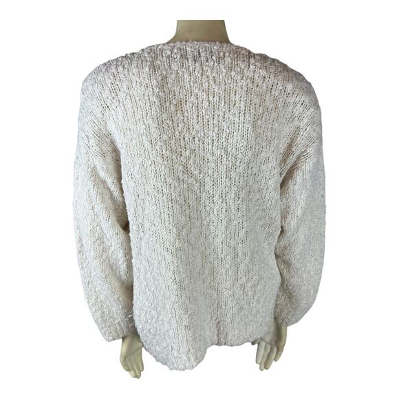 Vintage Sheridan Square Womens sweater Granny Cottagecore Retro 80s medium Knit - Picture 9 of 11